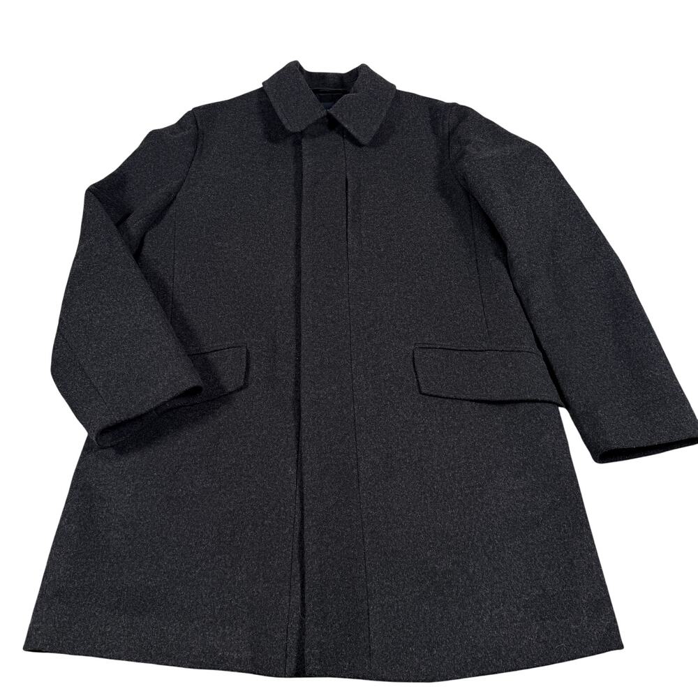 Banana Republic Men's Wool Cashmere Blend Black Overcoat Size M